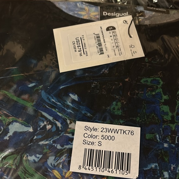 🔥NWT Desigual Tulle Top - Picture 14 of 14